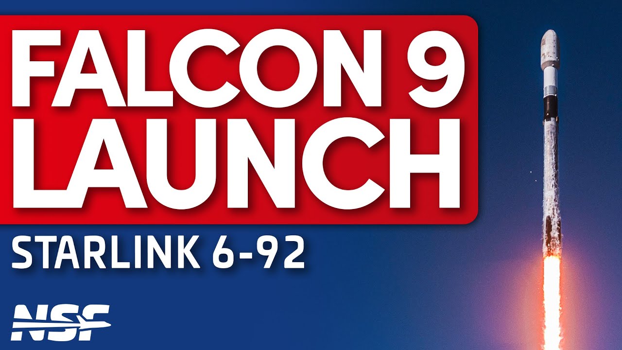 SpaceX Falcon 9 launches Starlink 6-92