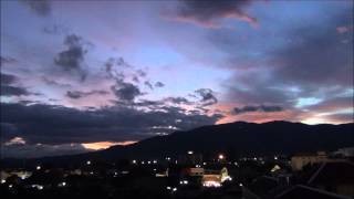 Scenic sunset time-lapse from our apartment balcony in Chiang Mai, Thailand | Travel Video