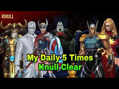 My Daily 5 Times Knull Clear Team - Marvel Future Fight