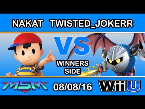MSM 61 - CLG | Nakat (Ness) Vs. Twisted Jokerr (Meta Knight) Winners Side - Smash Wii U