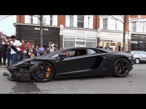 Cristiano ronaldo crash lamborghini aventador in london