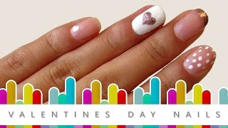 HEART NAIL ART ♥ Cute and Easy Design!