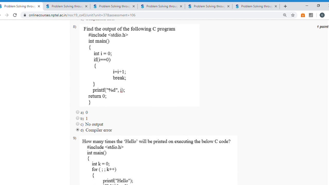 Problem Solving through Programming in C    programming assignment    Unit 7   Week 5