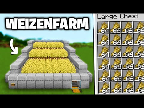 Minecraft Weizenfarm bauen 1.21 Tutorial - Weizenfarm in Minecraft bauen Tutorial 1.21