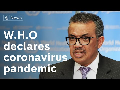 Coronavirus declared pandemic - but world can 'change the course'