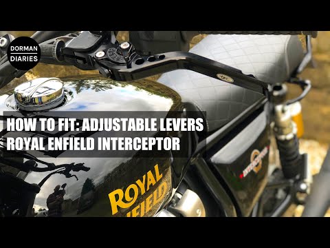 Royal Enfield Interceptor / Continental GT 650 - How to fit adjustable brake and clutch levers - UK