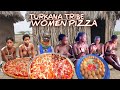 African Village Life 7 Wives Prepare Pizza For 27Kids Desert Village Delicious Taste