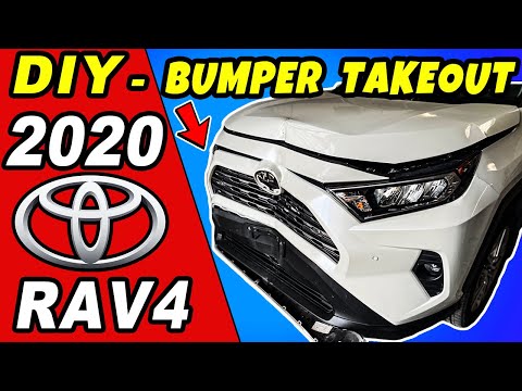 DIY 2019 - 2025 Toyota RAV4 Front Bumper Removal | How To Remove Rav4 Front Bumper