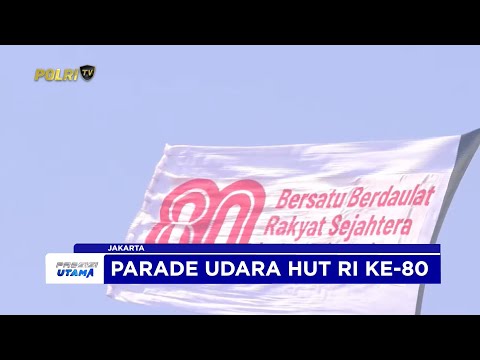 HELIKOPTER POLRI BAWA LOGO HUT 80 SAAT PARADE UDARA