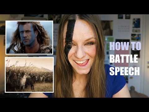 HOW TO GIVE A BATTLE SPEECH - Day 56