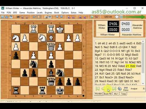 Alexander alekhine and william winter 1936   0 1