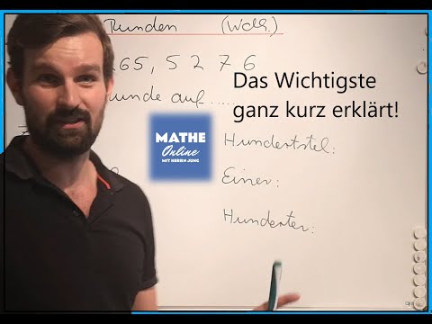 Zahlen runden: Einfache Erklärung und Beispiele