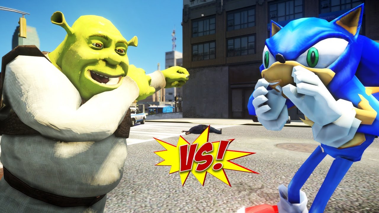 SHREK VS SONIC - GREAT BATTLE