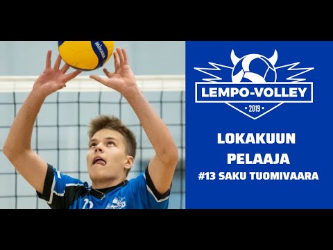 Lempo-Volleyn lokakuun Kuukauden pelaaja: Saku Tuomivaara