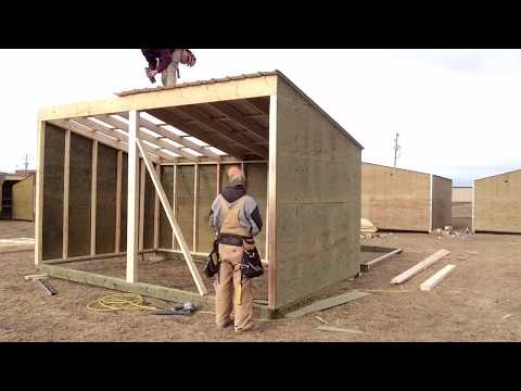 Horse shelter in 38 seconds!
