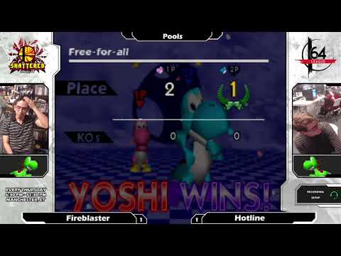 Smash 64: Fireblaster (Yoshi) V Hotline (Yoshi) - Shattered 106 Tourney