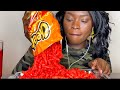 ASMR FLAMIN HOT CHEETOS CHIPS MUKBANG DRINKING SOUNDS STRAWBERRY FANTA