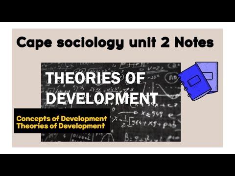 Cape Sociology Development Theories I Lessen 2 I SLC