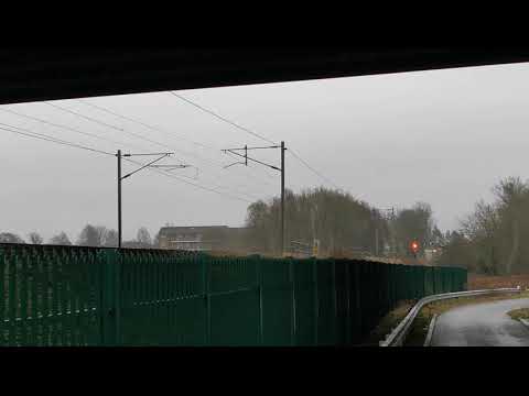 70802 6c37 Chirk - Carlisle New Yard Empty logs. Sun. 7th January 2021