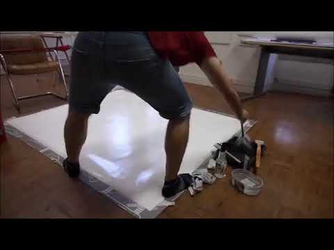 Watercolour and acrylic painting on large-format paper by Joaquim Saraiva Marques