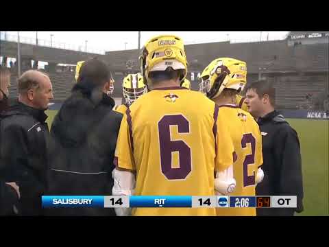 RIT vs Salisbury 2021 NCAA Division 3 Lacrosse Championship Overtime
