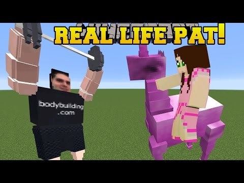 Minecraft: REAL LIFE POPULARMMOS!!! (PAT THROWING WEIGHTS!!) Mod Showcase