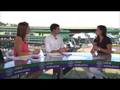 Ana Ivanovic visits the Live @ Wimbledon studio