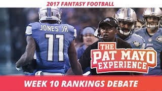 2017 Fantasy Football - Week 10 Rankings Debate, Sleepers, Starts and Sits