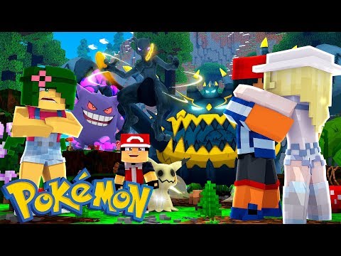 WHO'S YOUR FAMILY? ASH KISSED LILLIE IN FRONT OF MALLOW IN MINECRAFT (Pixelmon)