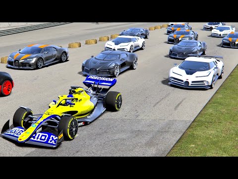 Formula Hybrid X 2021 vs Bugatti Hypercars - Old Monza