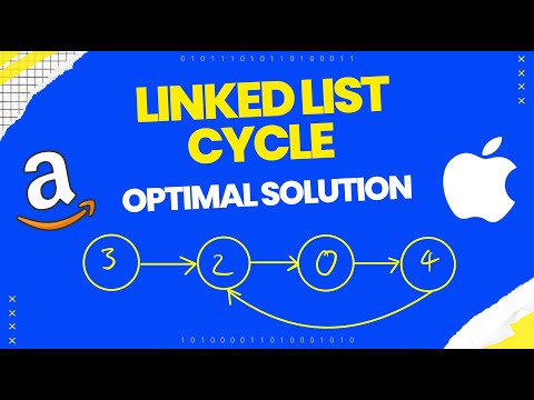 Linked List Cycle Leetcode 141 Optimal Solution Java Python
