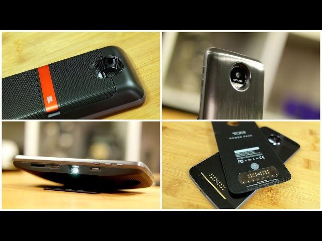 Video teaser for Moto Mods Review: JBL SoundBoost, Lenovo Insta-Share Projector, and Tumi Battery