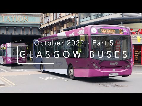 Buses in Glasgow October 2022 Part 5 - First Buses, McGills
