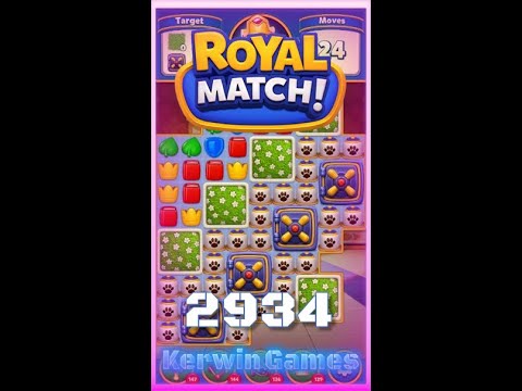 Royal Match Level 2934 - No Boosters Gameplay