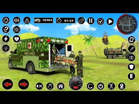 US Army Ambulance Driving Rescue Driver Simulator Features: