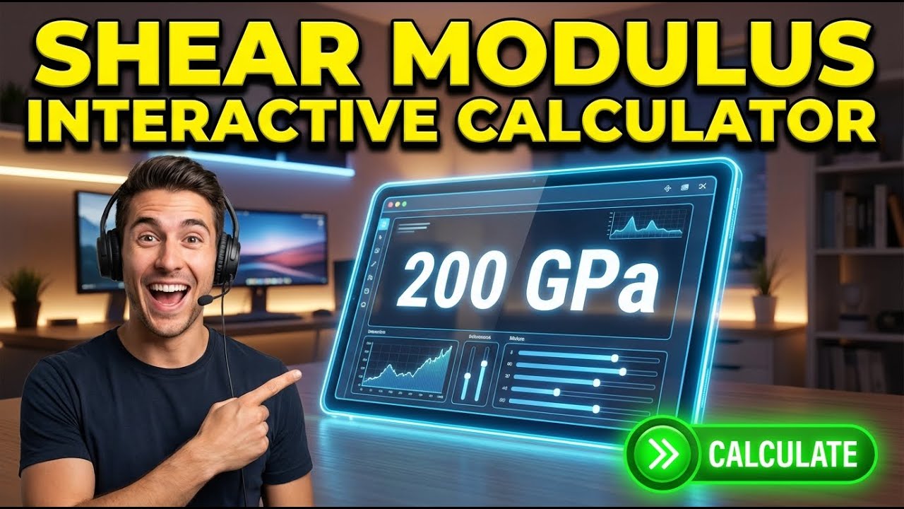 Shear Modulus Interactive Calculator