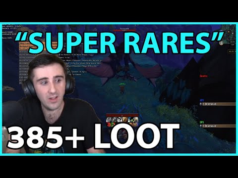 "Super Rares" can drop 385+ loot (scales with your item level)!