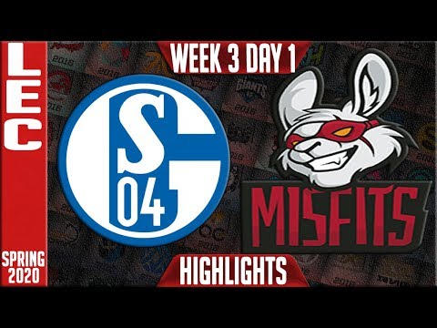S04 vs MSF Highlights | LEC Spring 2020 W3D1 | Schalke 04 vs Misfits Gaming