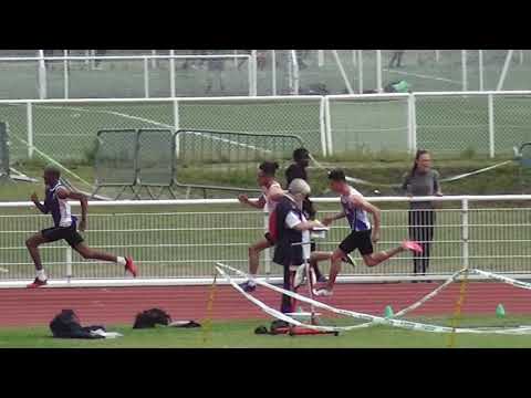 21''97: LARUE Aurelien  (200m JUM S6) -  Chpts Régionaux Cadets-Juniors,  PONTOISE,  9 juin 2019
