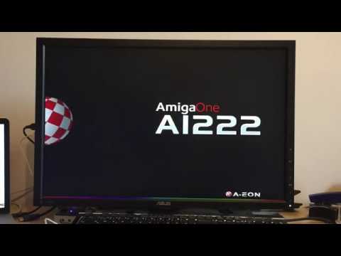 AmigaOS on A1222 (early development version)