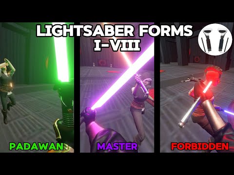 ALL LIGHTSABER FORMS | Realistic Lightsaber Combat in VR (Blade and Sorcery)
