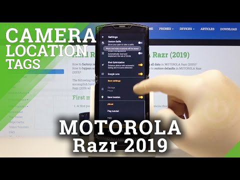 How to Turn on Camera Location Tags in MOTOROLA Razr 2019 – Add Camera Location