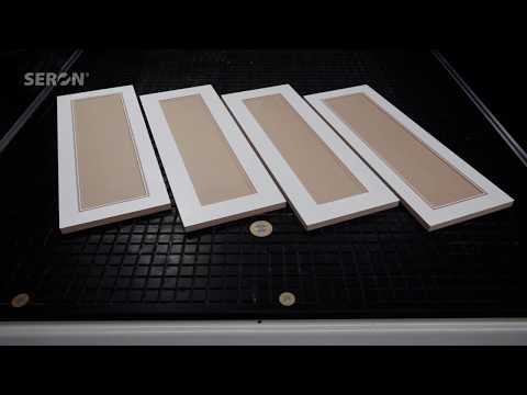 Frezowanie frontów meblowych - Frezarka CNC Seron / Furniture fronts milling - Milling Router
