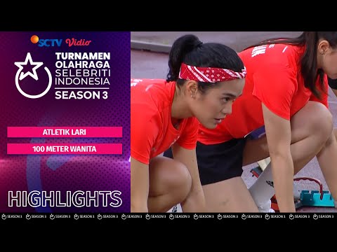 Highlights Atletik Lari 100M Wanita | TOSI Season 3