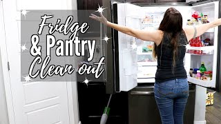 PANTRY & FRIDGE CLEAN OUT // CLEANING MOTIVATION // CLEANING MOM