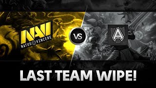 Last team wipe! by Na'Vi vs Alliance @ D2 Champions League S2 - Semi Final