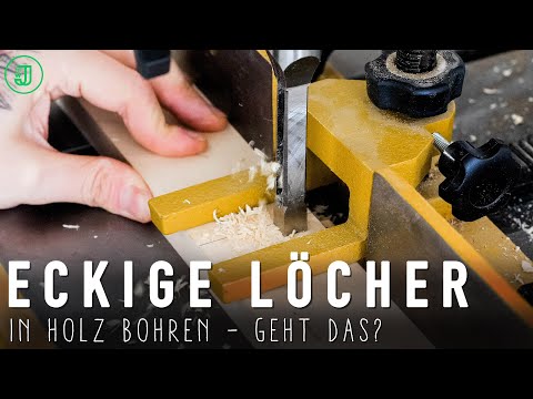 So bohrst du ECKIGE LÖCHER in Holz!  | Jonas Winkler