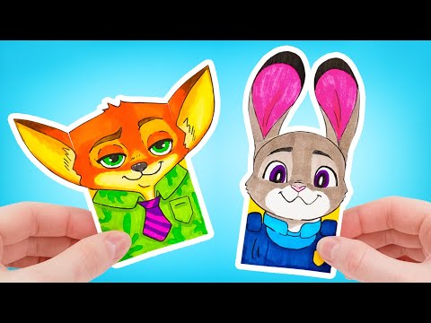Nick & Judy. DIY 🐰🦊 CreativePaper Ideas