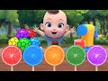 Color Balls Sing A Song Five Little Monkeys Jumping On The Bed Nursery Rhymes Kindergarten