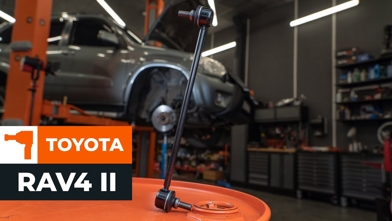 Jak wymienić łącznik stabilizatora przód w Toyota RAV4 II - poradnik naprawy